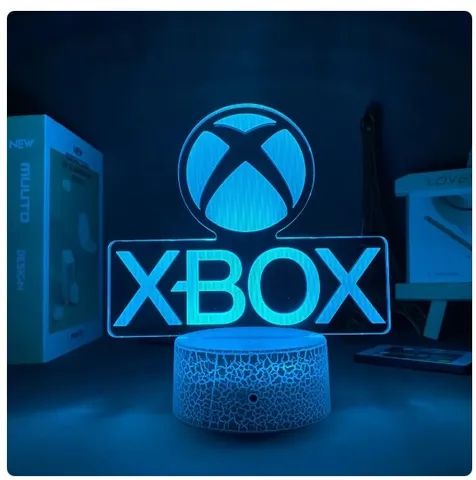 Luminária de Acrílico Modelo Xbox com 7 Modos de Cores - Foto 4