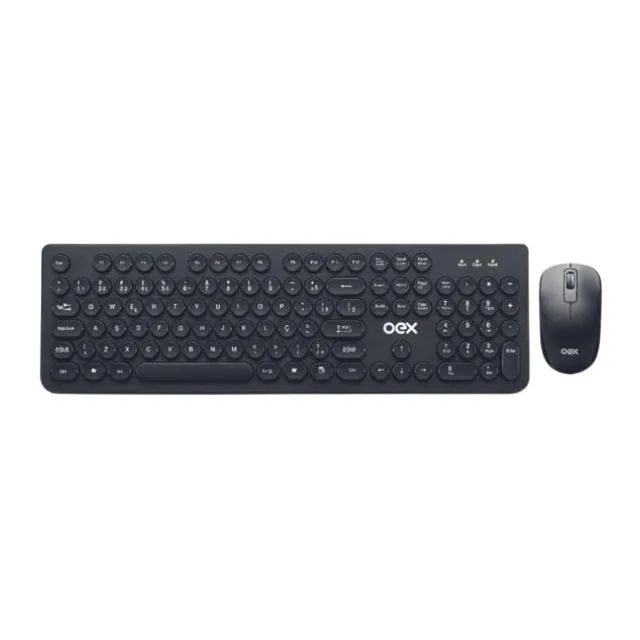 Kit Teclado + Mouse sem fio + Mouse pad + Pack Pilha AA  cod: 10083 - Foto 2