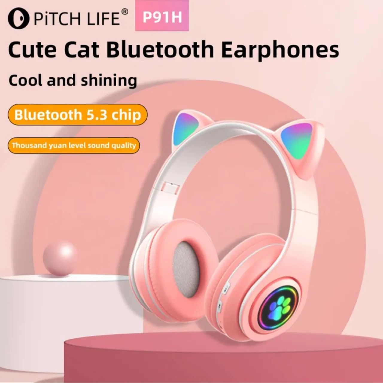 FONE BLUETOOTH GATINHA P91H 