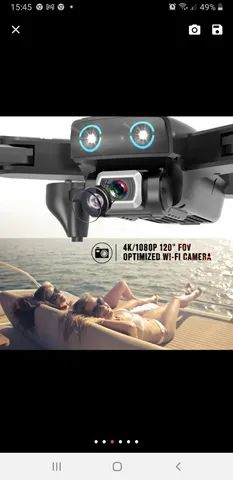 Drone s167gps motor gardan com 4 baterias mais case. - Foto 4