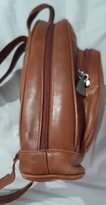 Bolsa de Couro legítimo Marrom - Foto 4