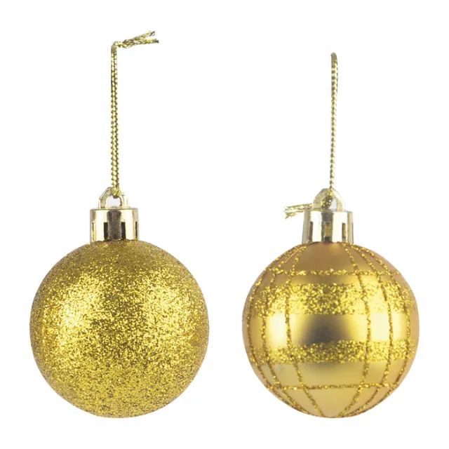 Bolas De Natal Dourada Cristal Art Christmas  Nº7 Zc429 - Foto 2