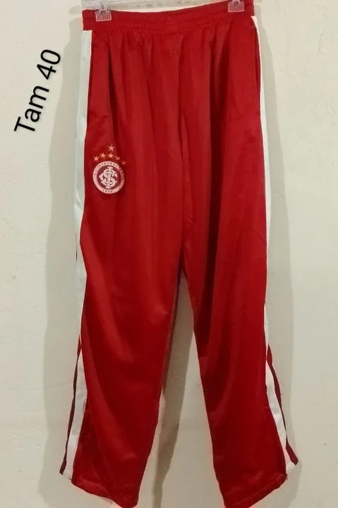 Calça de abrigo forrada Tam 40 masculina original Internacional Usada