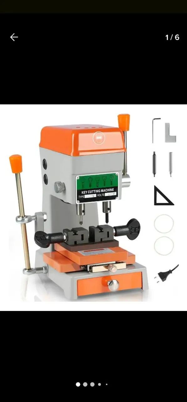  Copiadora de chaves Pantografica e  Copiadora de chaves máquina manual e. 
