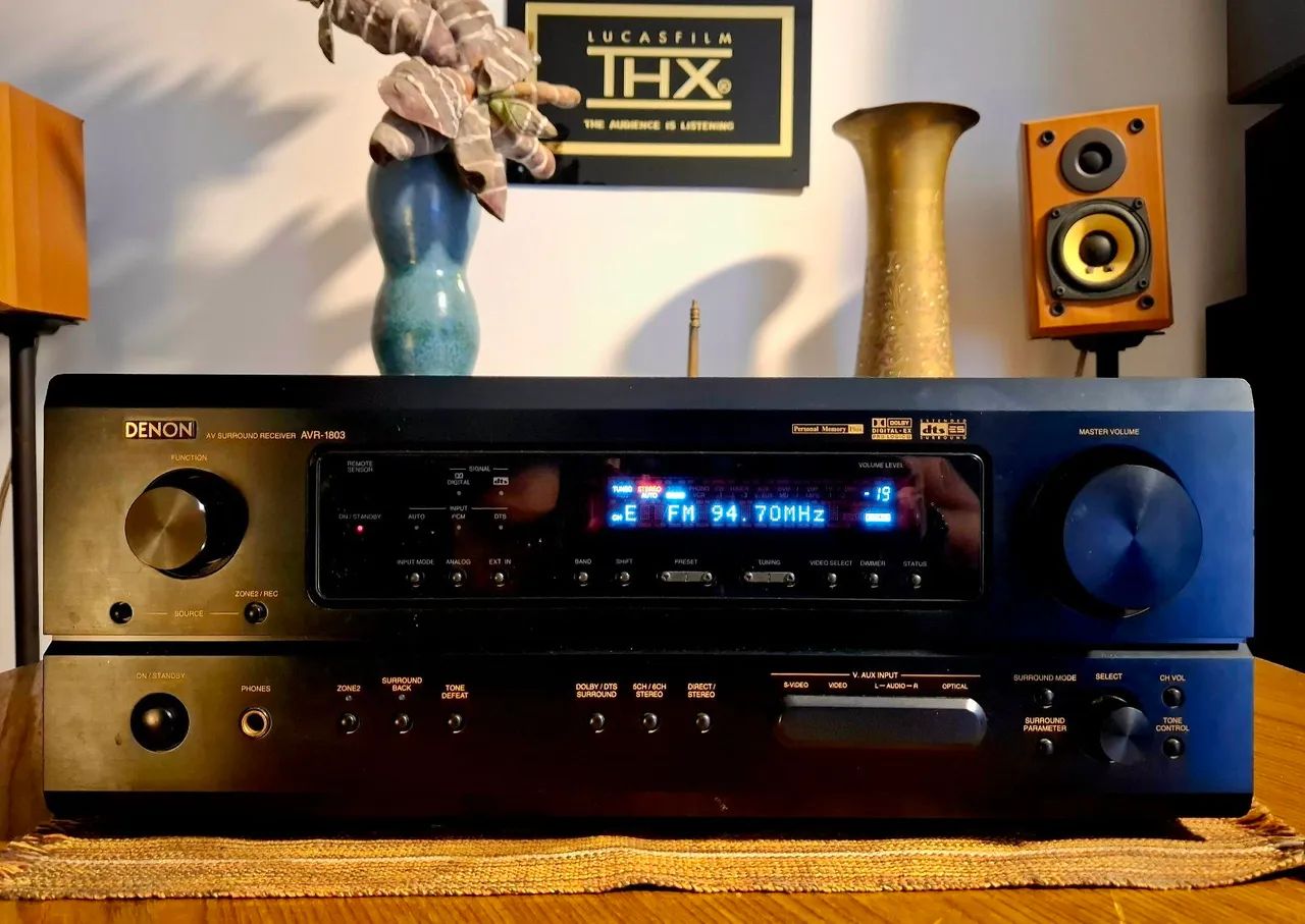 RECEIVER DENON AVR 1803 110W/CH 6 A 16ohms PHONO - Aparelhos de