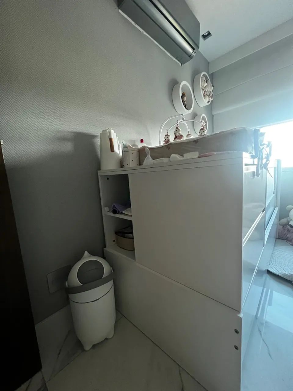 Berço com cômoda Infantil Branco com Trocador - Foto 3