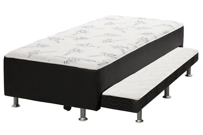 Cama Box Solteiro com Cama Auxiliar