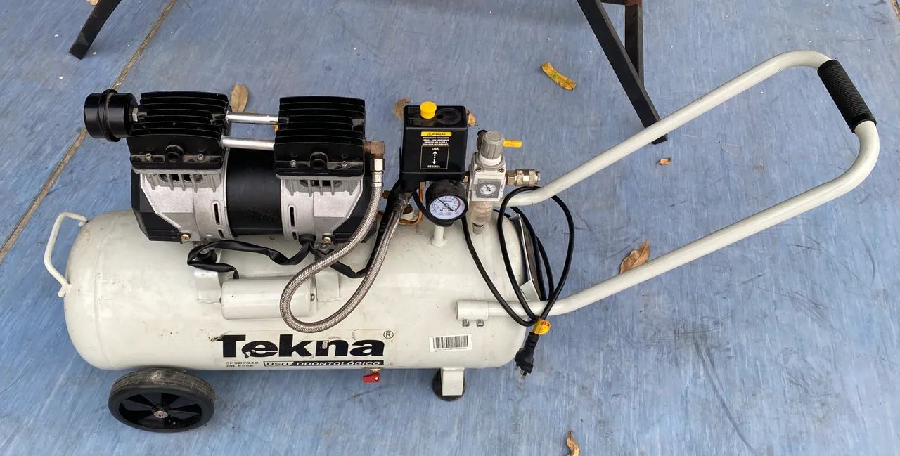 Compressor odontológico tekna 35Litros 7040 - Equipamentos Médicos