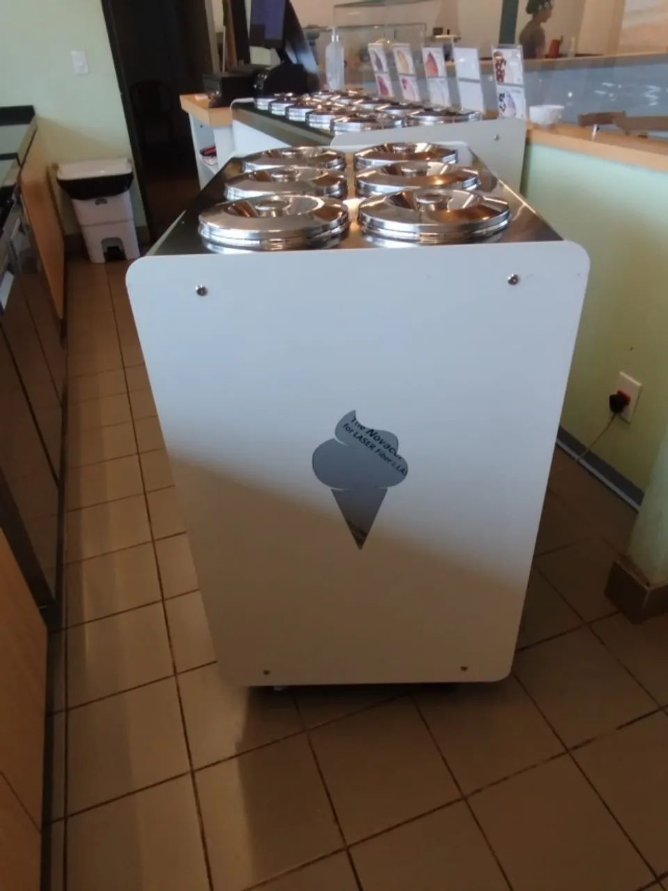 Vitrine Gelato Pozzetto BRX - Balcão para Gelateria - 10 sabores - Foto 3