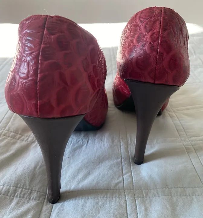 Peep toe Salto alto Marsala - Foto 2