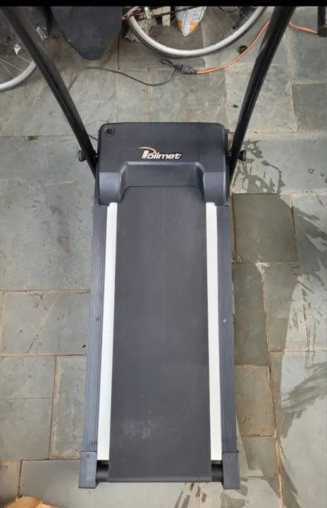 Esteira Elétrica Polimet Ep-1600 Dobrável Preta