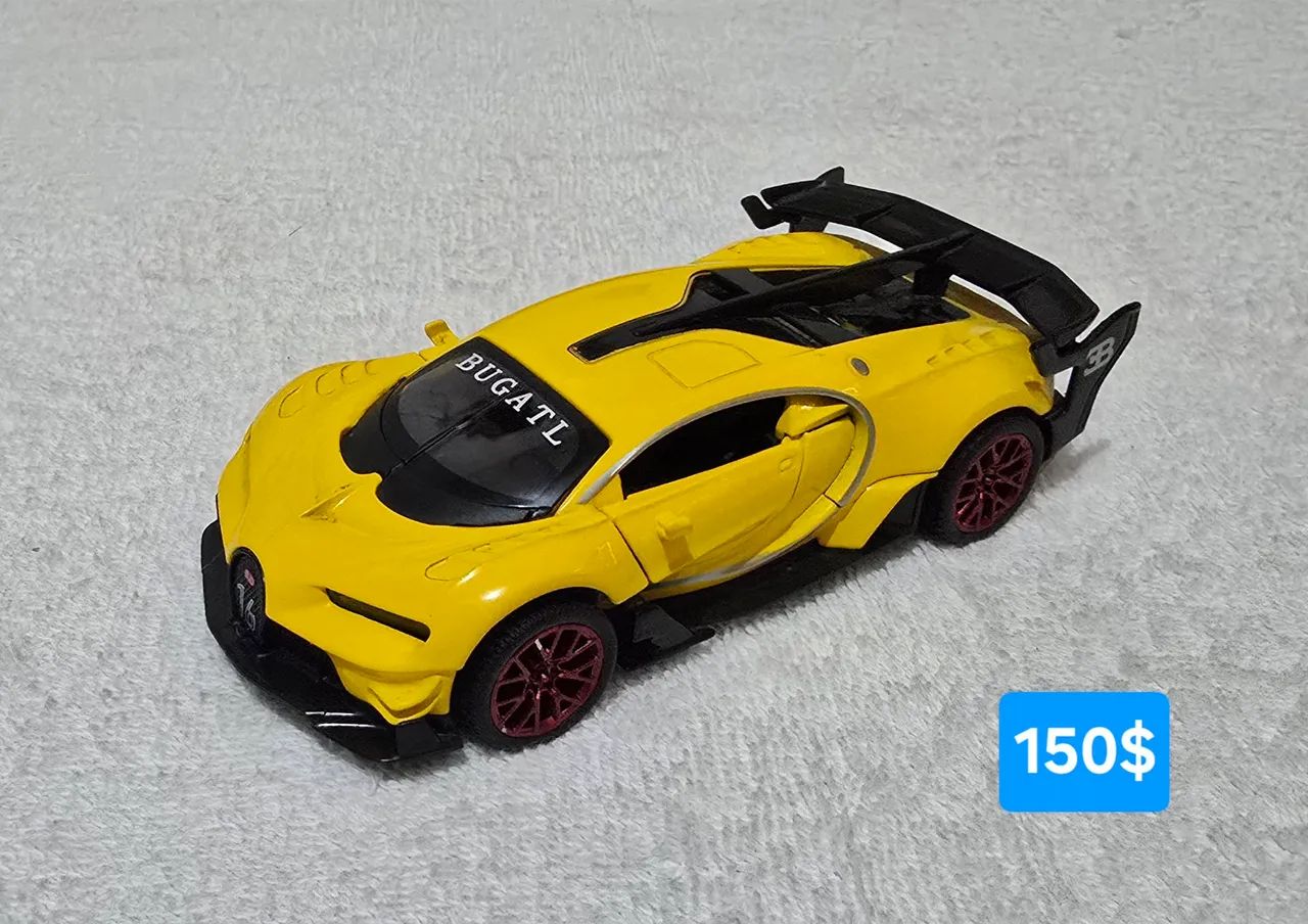 Carrinho miniatura da Bugatti 