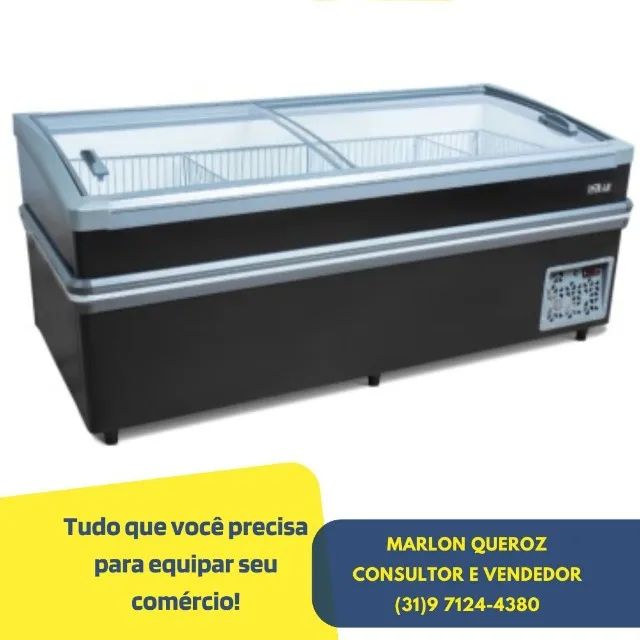 Ilha Para Congelados Polar 2,00M Plus 220v