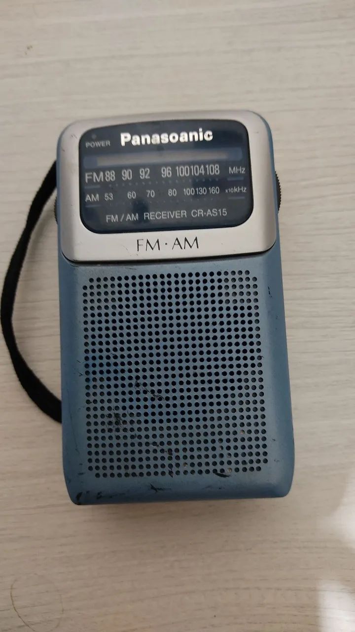 Rádio Portátil Panasonic CR-AS15 FM/AM Sem Teste R$ 40,00
