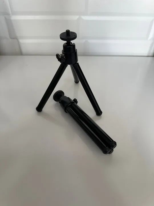 2 Tripés para Câmera/Celular - Mini Tripé Flexível