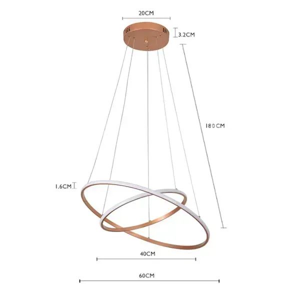lustre led de teto