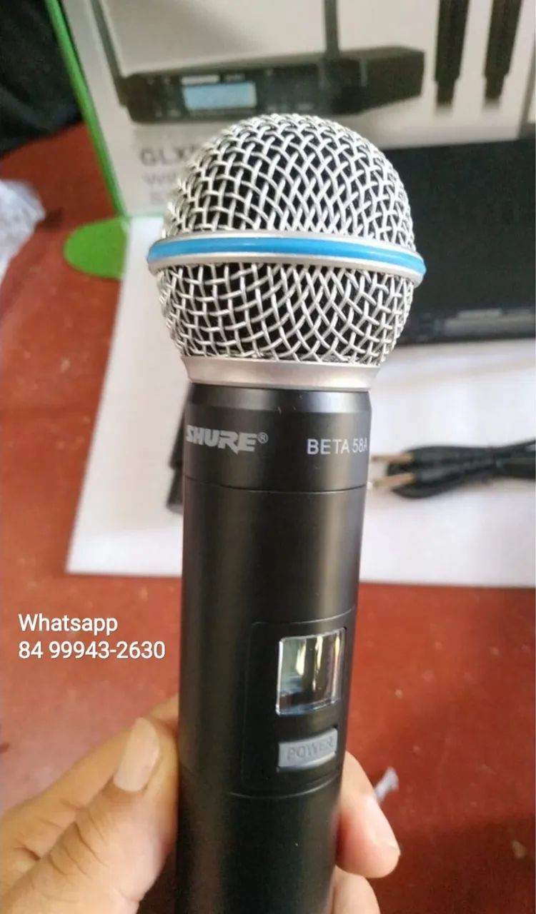 Microfone sem fio Shure Duplo Profissional novo - Foto 2