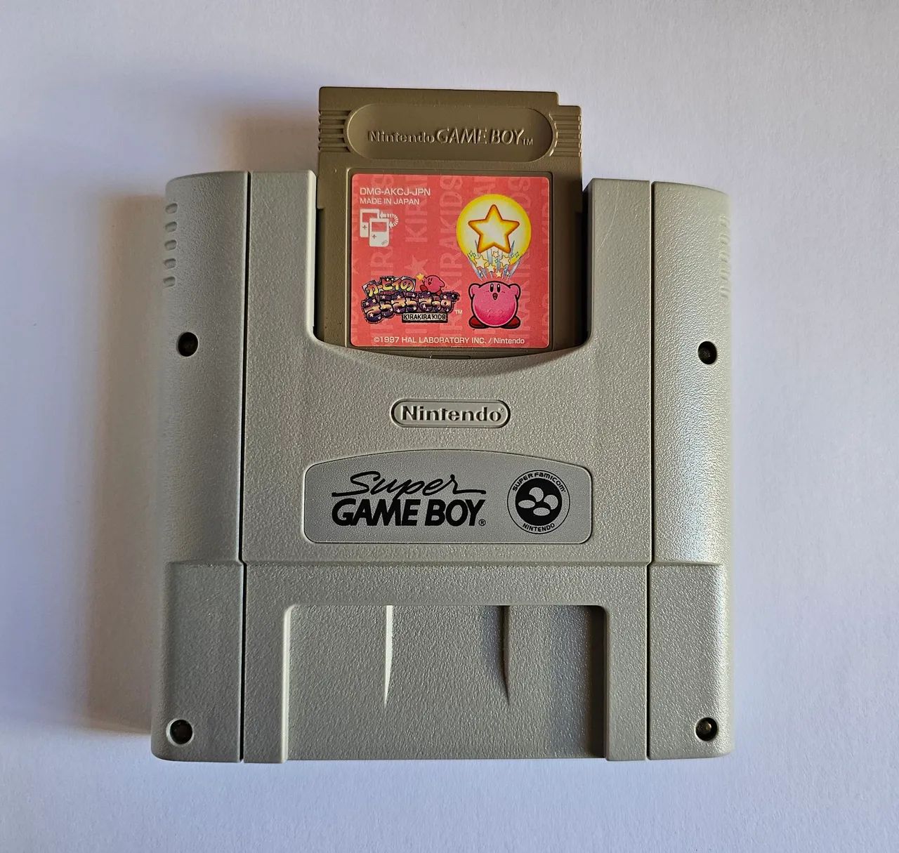 Adaptador Super Game Boy para Super Famicom + Kirby Star Stacker