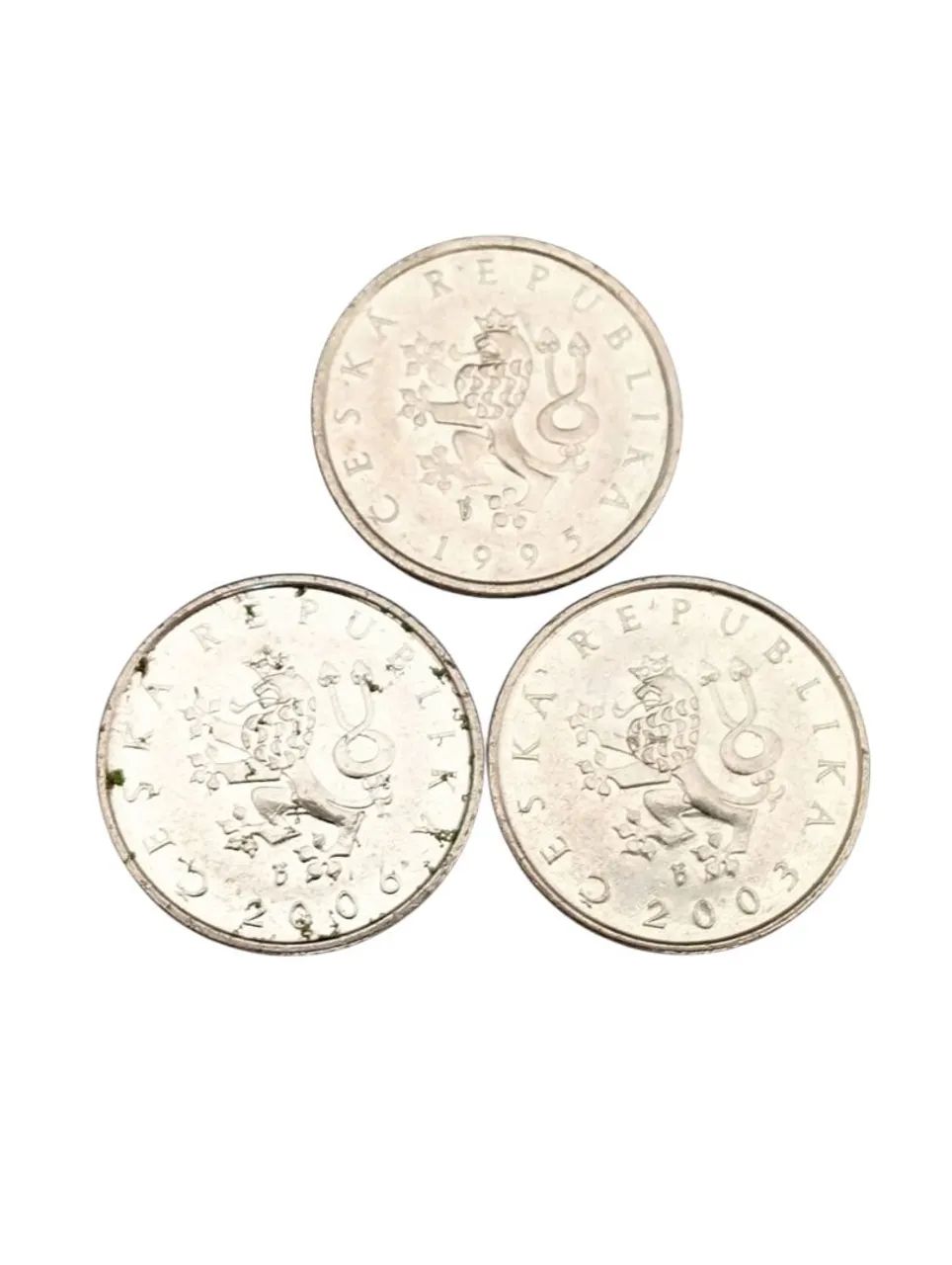 3 Moedas Checas de 1 Koruna - Foto 2