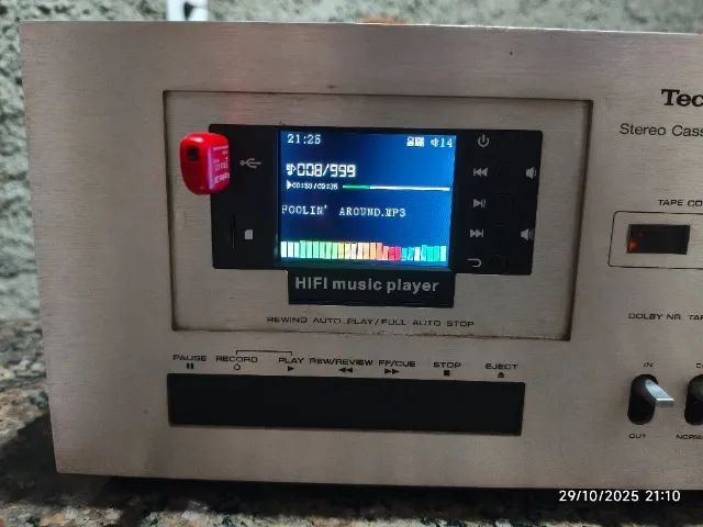 Tape Deck Technics 614 - Tela MP3 Adaptada - Foto 4