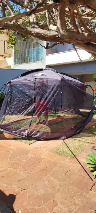 Tenda/barraca grande em poliéster com varas de aço - Foto 5