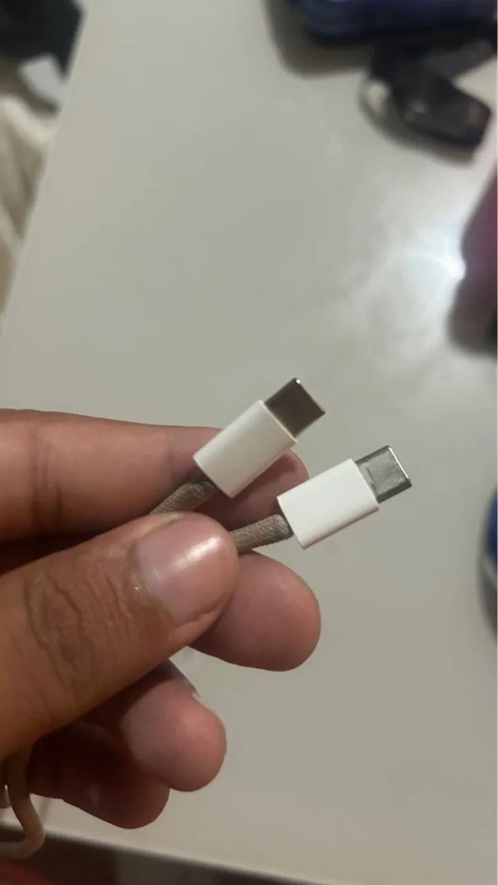 Fonte e cabo USB-C iPhone 