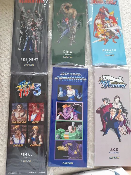 Placas de metal comemorativa - Jogos Capcom - Foto 3