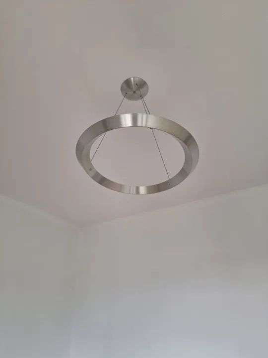 Lustre Moderno de Aço Inoxidável