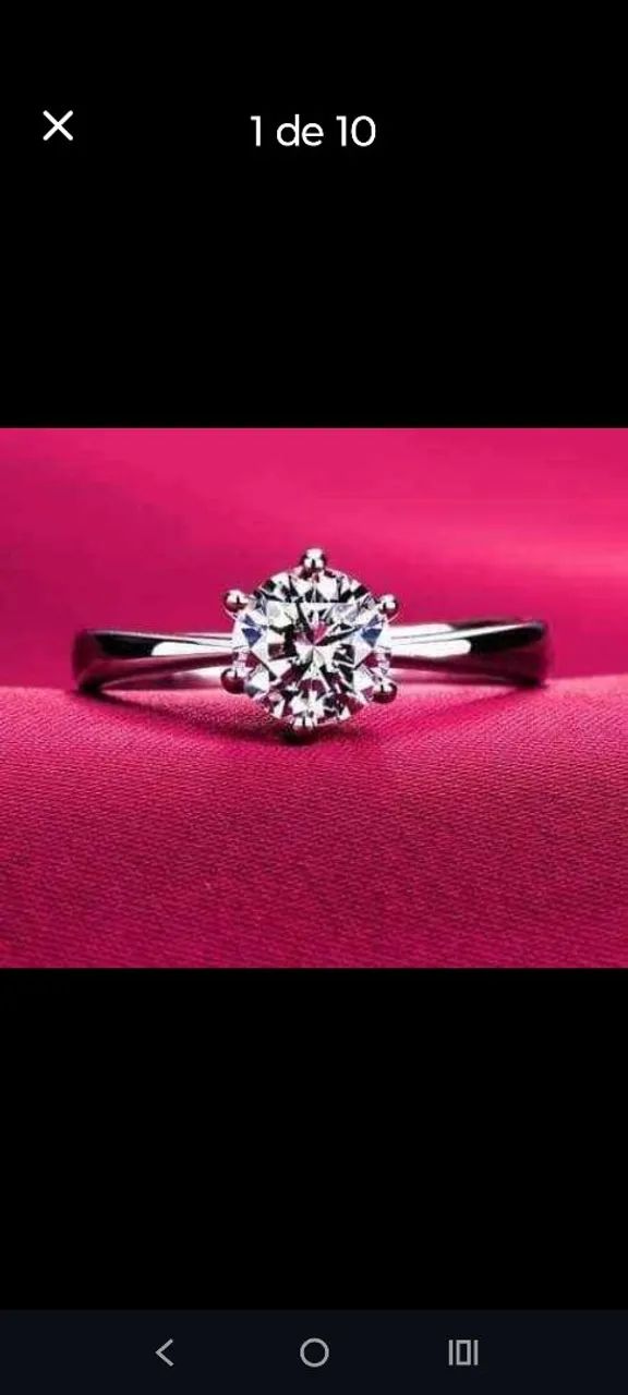 Anel Solitário de Diamante - Foto 3