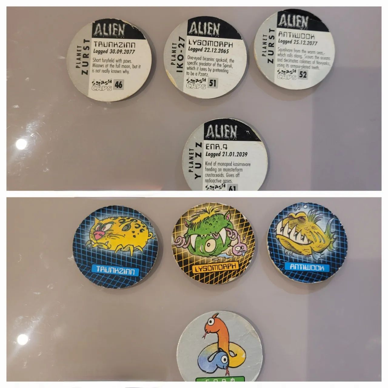 tazos buzzy caps + alien - Foto 2