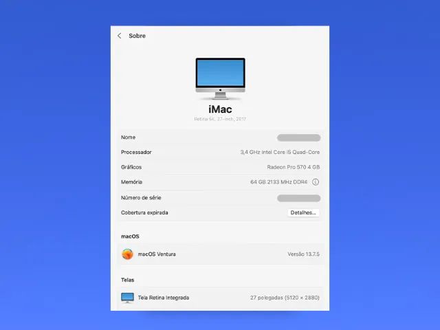 Apple iMac 27  polegadas Retina 5K (2017) 64gb Memória - Foto 3