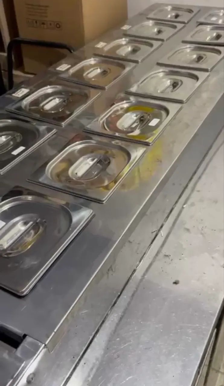 Balcão refrigerado com freezer e cubas - Foto 2