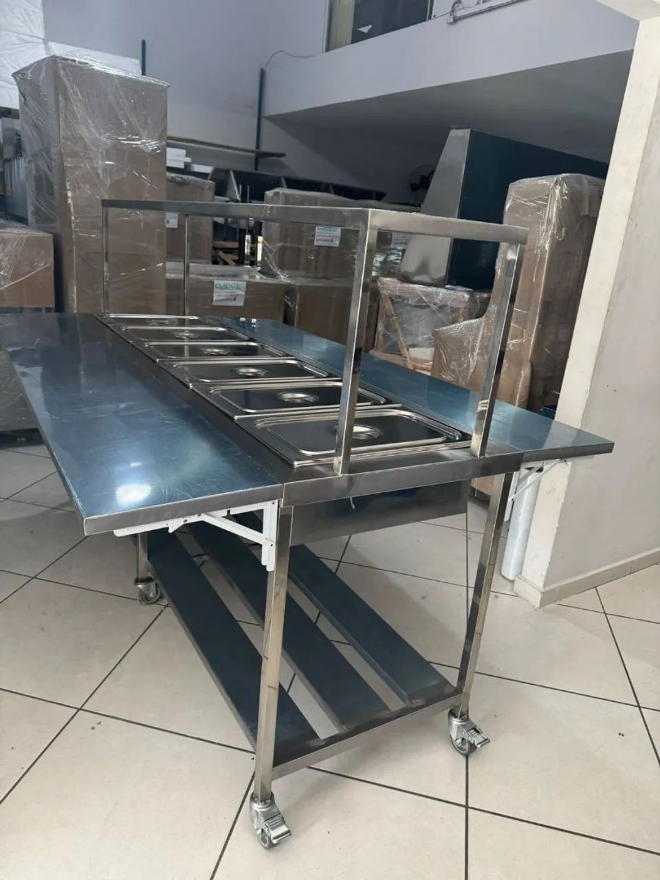 Buffet em aço inox banho Maria  - Foto 4