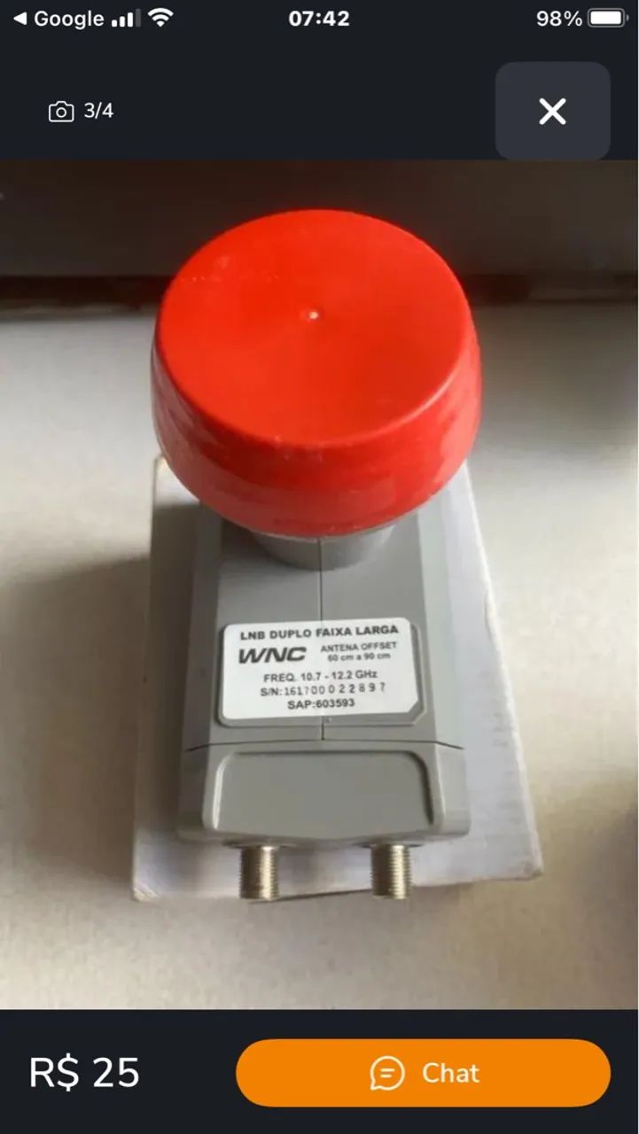 LNB Duplo Faixa Larga WNC