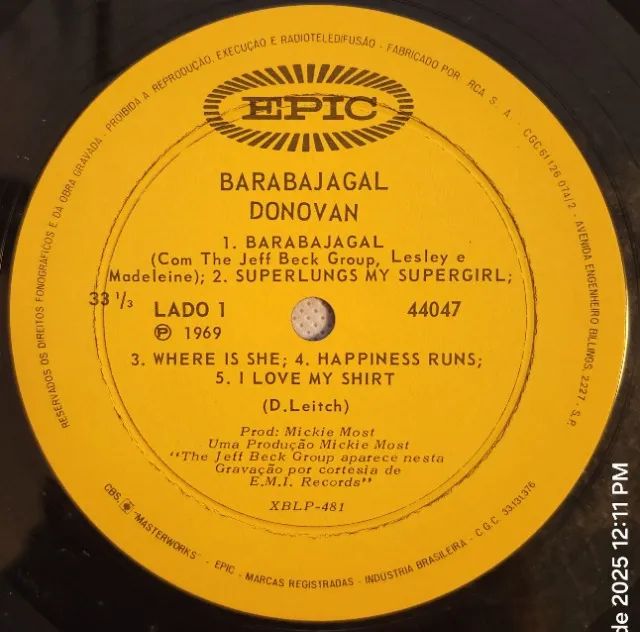 Donovan - Barabajagal LP (Vinil) - Foto 4