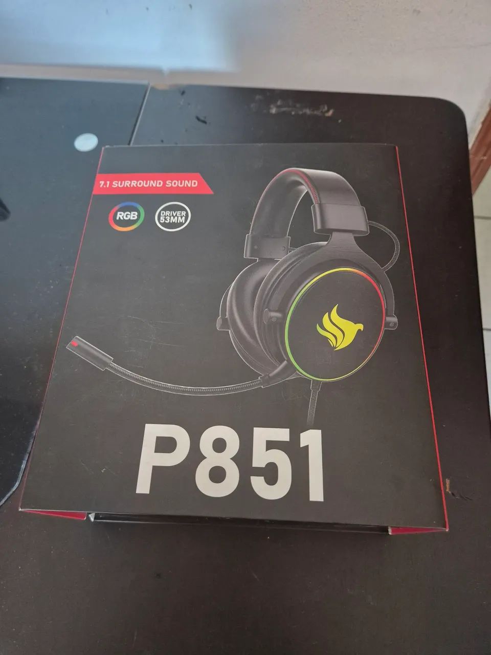 Headset PICHAU p851 7.1 com microfone destacável 