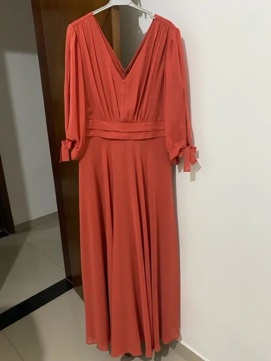 Vestido Longo Terracota