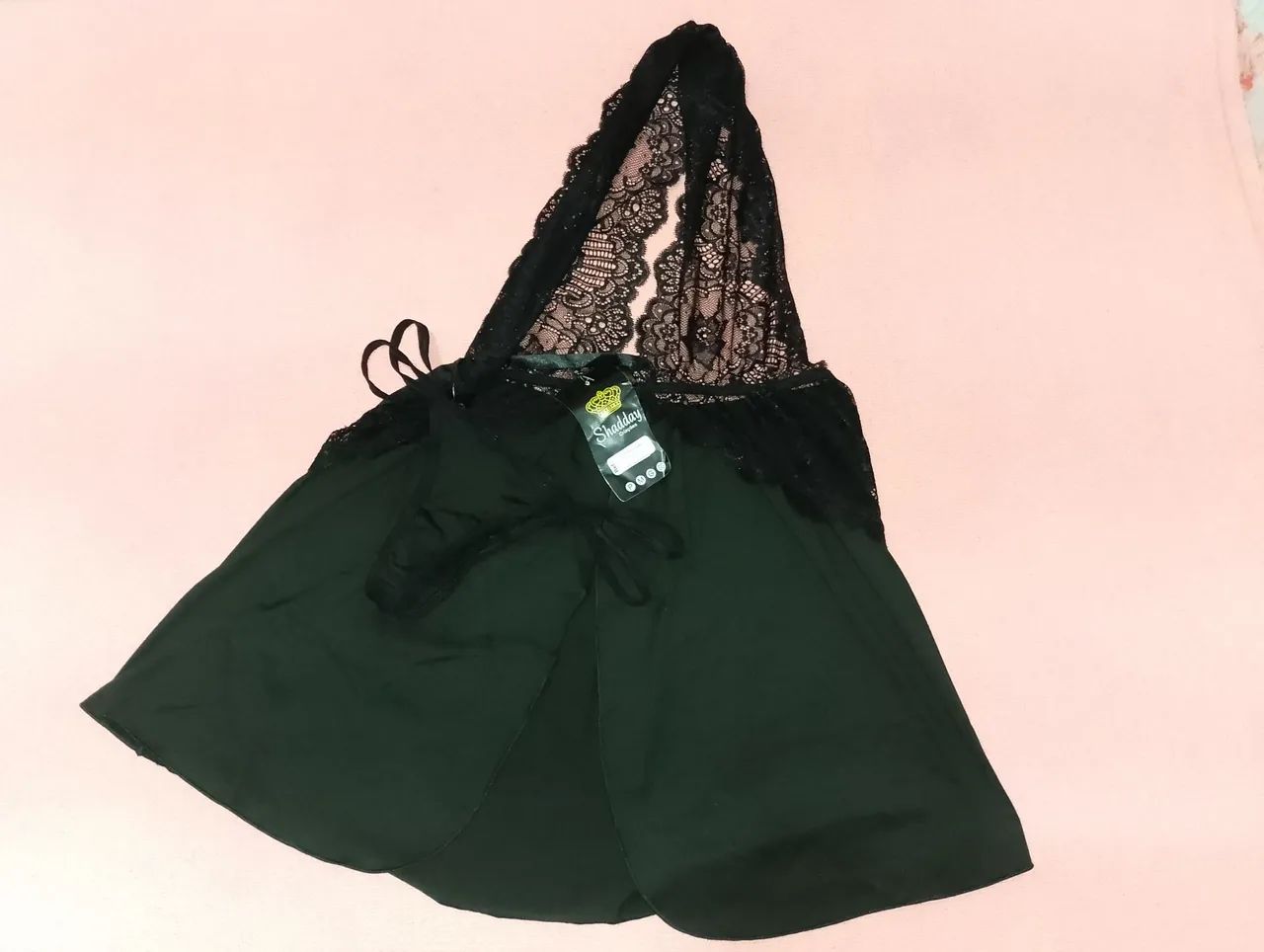 Roupa íntima preta Shadday - Foto 4