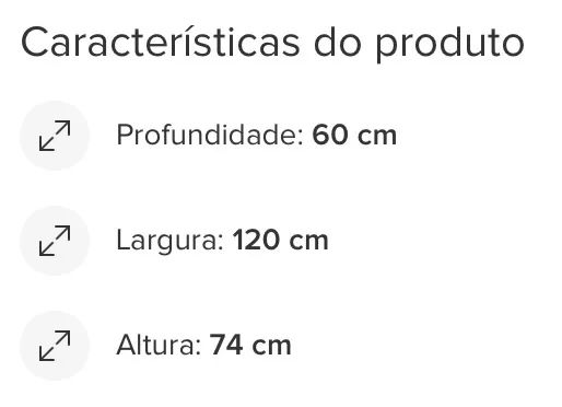 Mesa de Escritório com Gaveta - Foto 3
