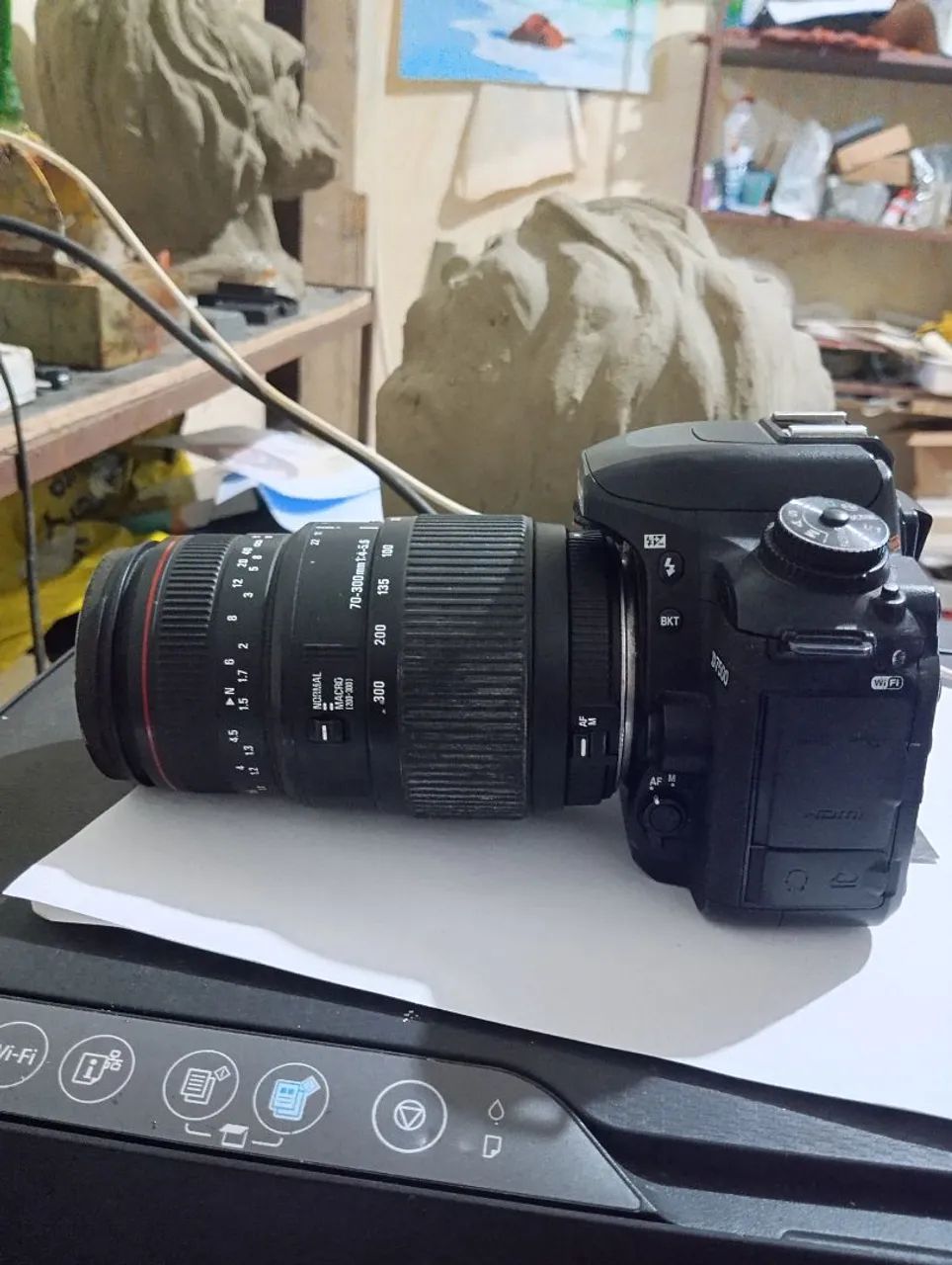 Câmera Fotográfica Profissional Nikon D7500 4K Com Lente SIGMA 70/300 mm. - Foto 4