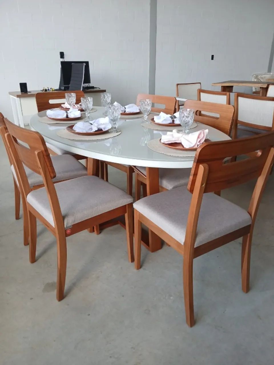 Mesa de Jantar com 6 lugares64962118703490121