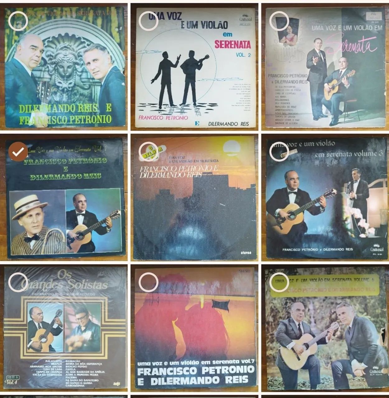 LPs Francisco Petrônio e Dilermando Reis