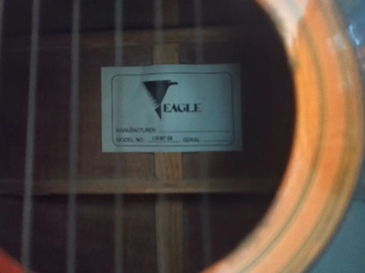 Violão Eagle ch887sb eletrônico cordas de aço  - Foto 4