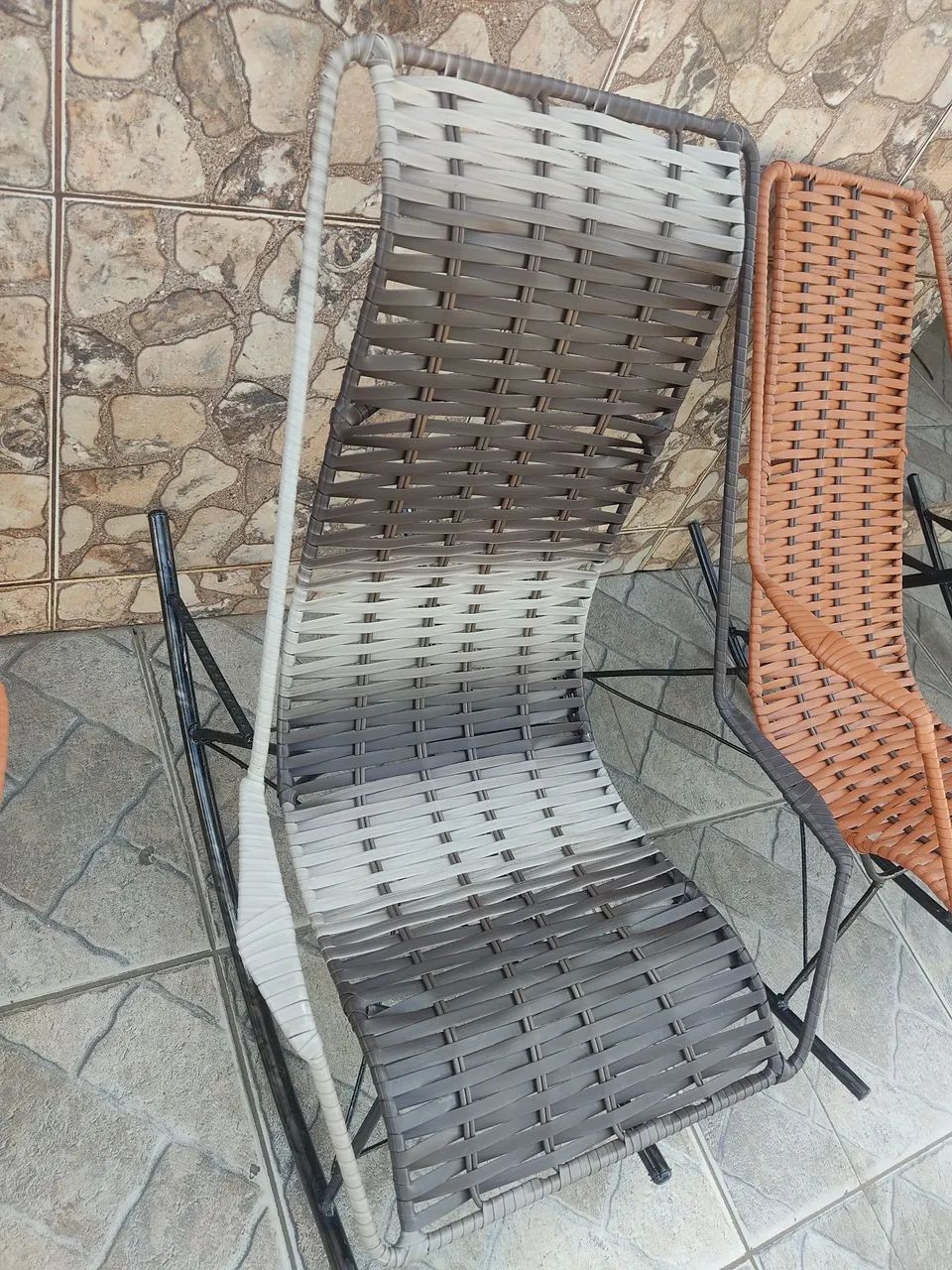 Cadeira de balanço em fibra sintética - Foto 2