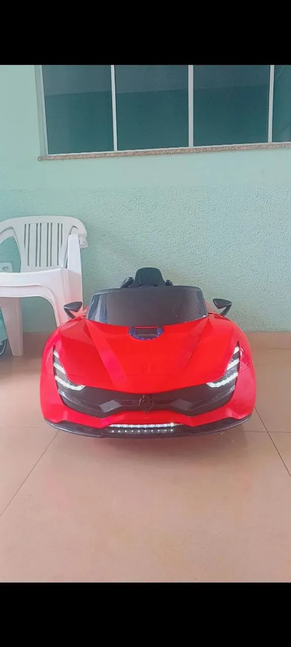 Carrinho Elétrico Infantil Vermelho Esportivo