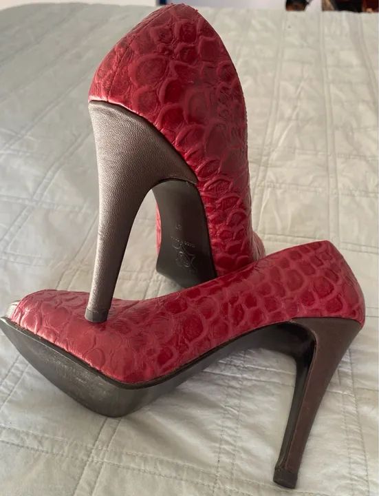 Peep toe Salto alto Marsala - Foto 4