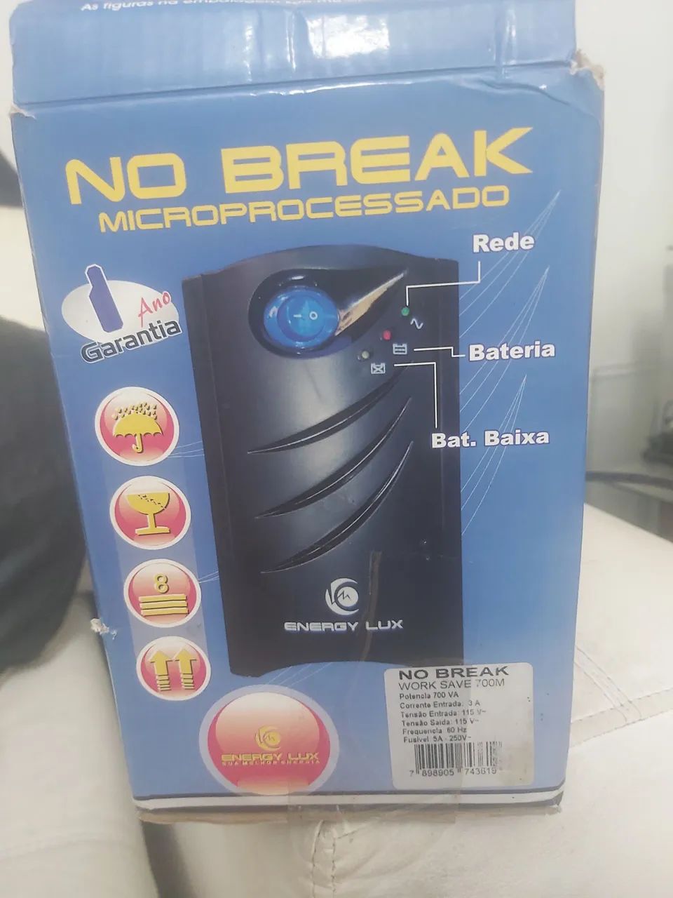 Nobreak Energy Lux Microprocessado - Foto 2