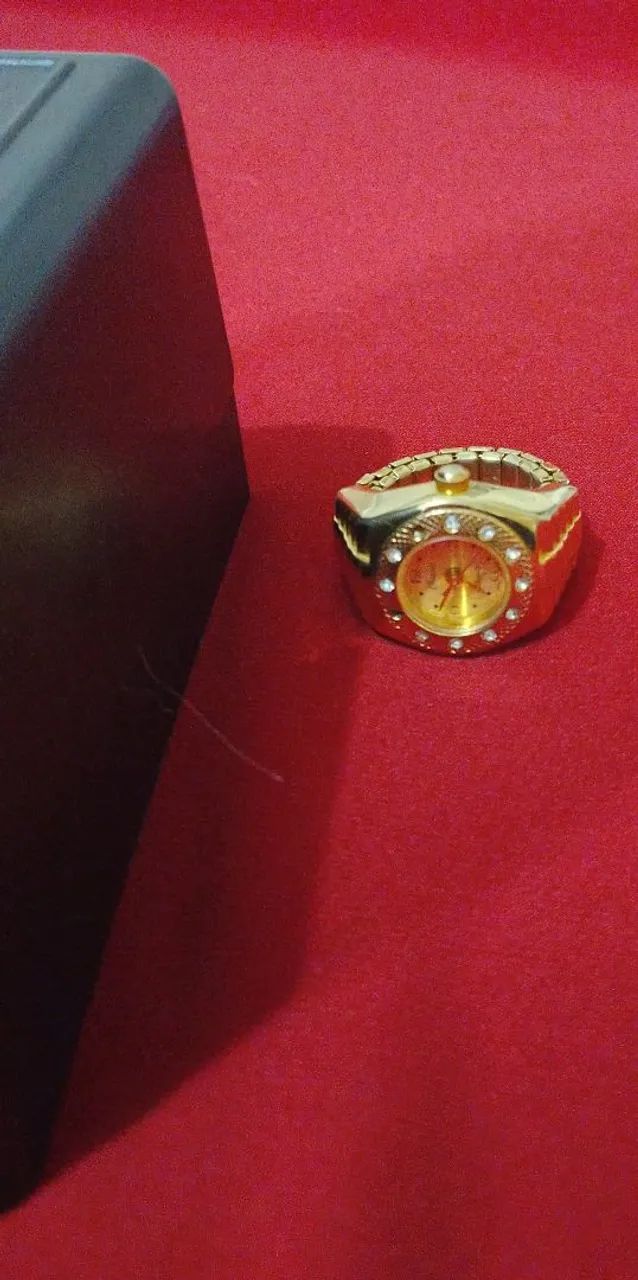 Anel/Relógio, OPORTUNIDADE Dourado. Lindíssimo,  Raríssimo.  - Foto 2