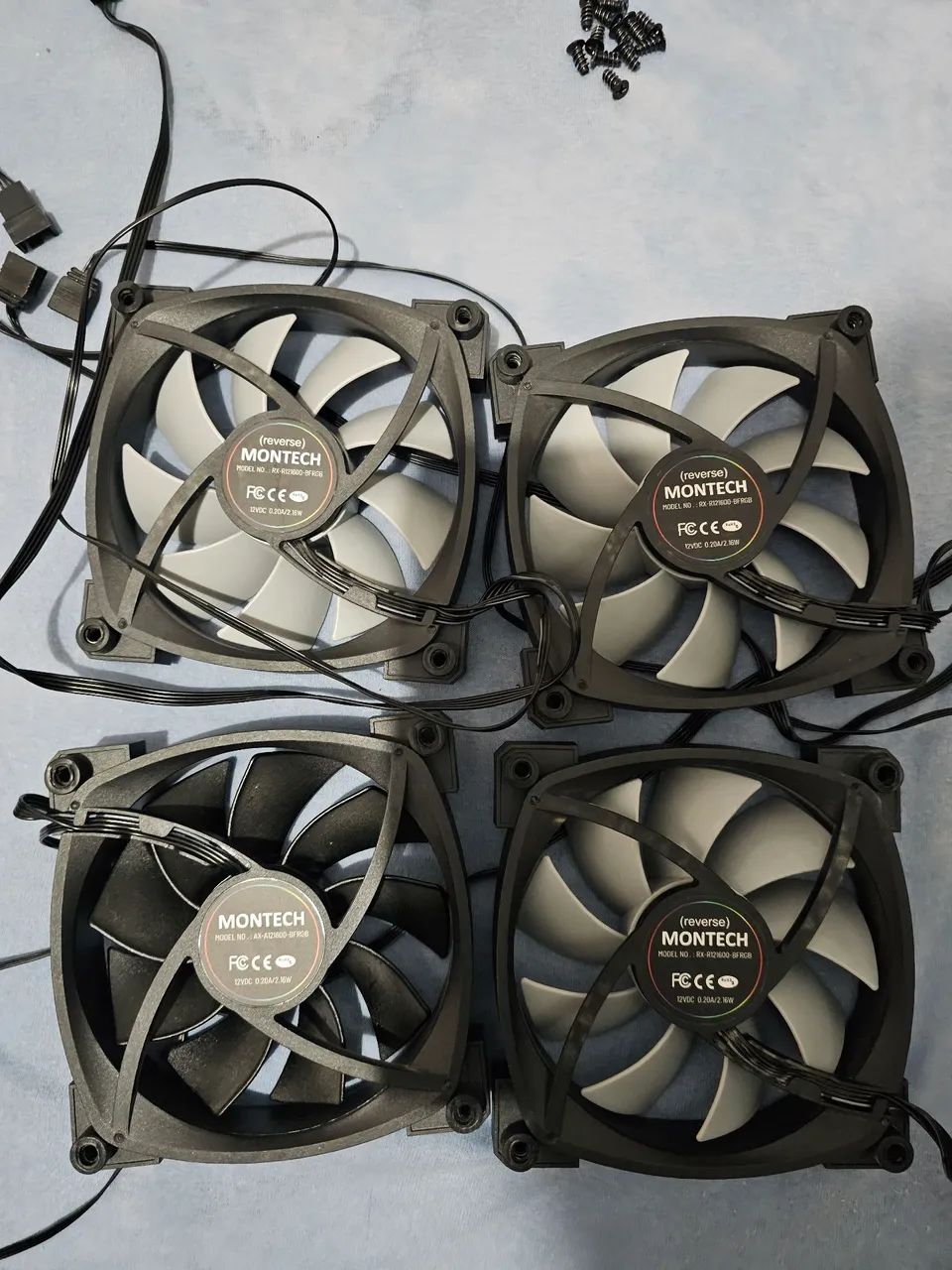 4 Fans Montech RX120 PWM - Foto 2