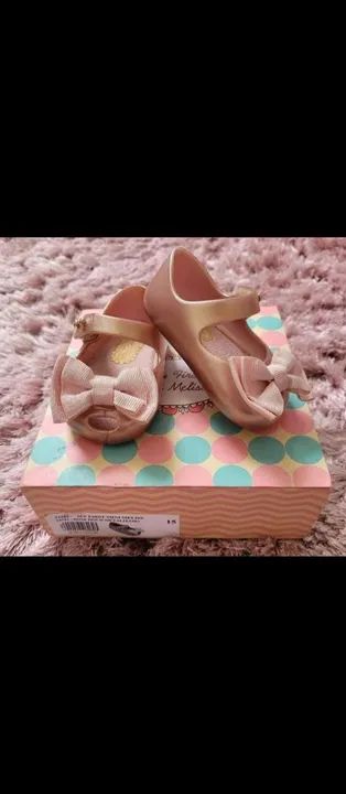 Mini Melissa Baby Rosa Dourado